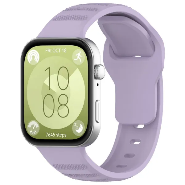 BStrap Silicone remienok na Huawei Watch Fit 3, purple