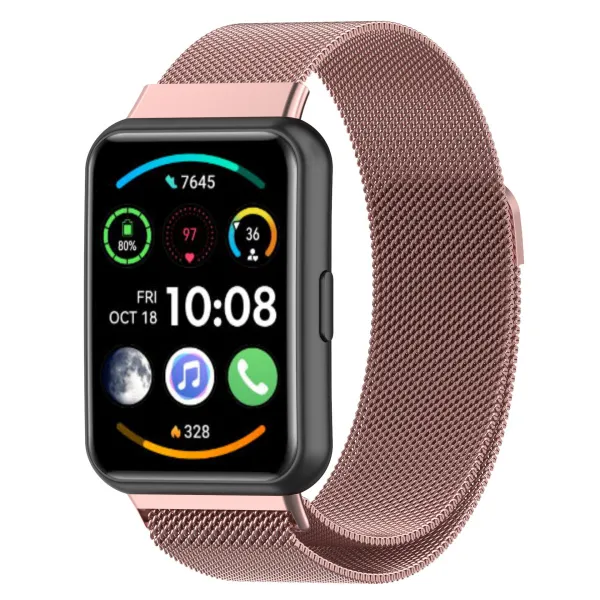 Bstrap Milanese remienok na Huawei Watch Fit 2, pink