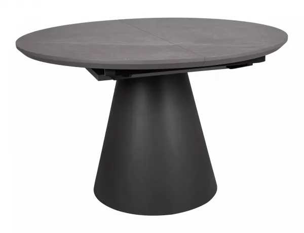 Signal Rozkládací jídelní stůl Angel 120/160 cm šedý mramor/černý