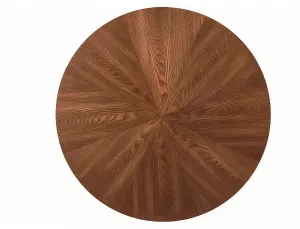 Signal Kulatý jídelní stůl Amadeo 100 cm ořech/černý