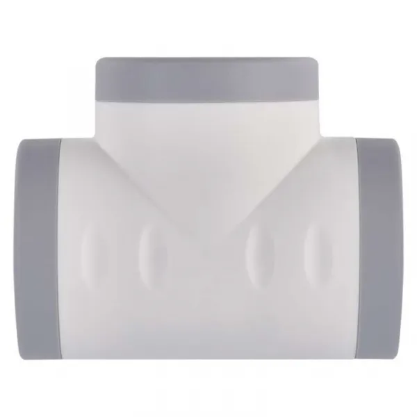 EMOS Rozbočovací zásuvka se 2 USB porty Declan bílá/šedá
