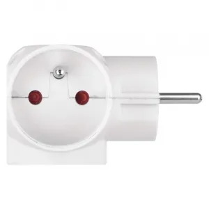EMOS Rozbočovací zásuvka Preston 3x kulatá bílá