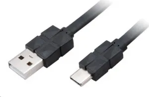 Kábel AKASA PROSLIM USB 2.0 Typ C na typ A, 30 cm