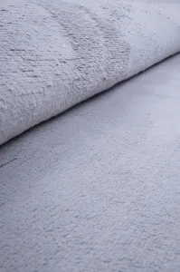 Protišmykový koberec PLUSH strieborný