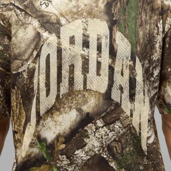 Pánske tričko s krátkym rukávom NIKE JORDAN BRK RLT AOP SS CREW 133 SAIL