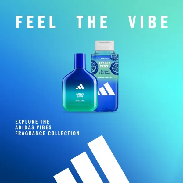 Adidas Vibes Energy Drive sprchový gél unisex 400 ml