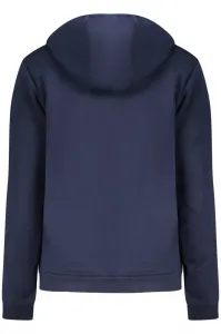 Tmavomodrá mikina s kapucňou na zips