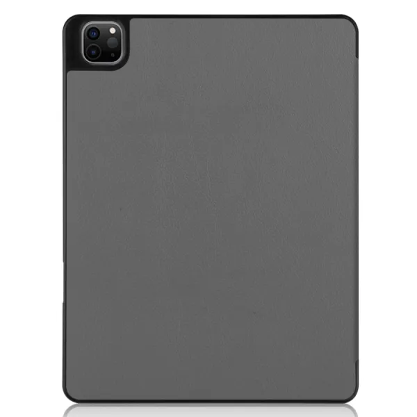 LEATHER Zaklápací obal Apple iPad Pro 12.9 2022 / 2021 šedý