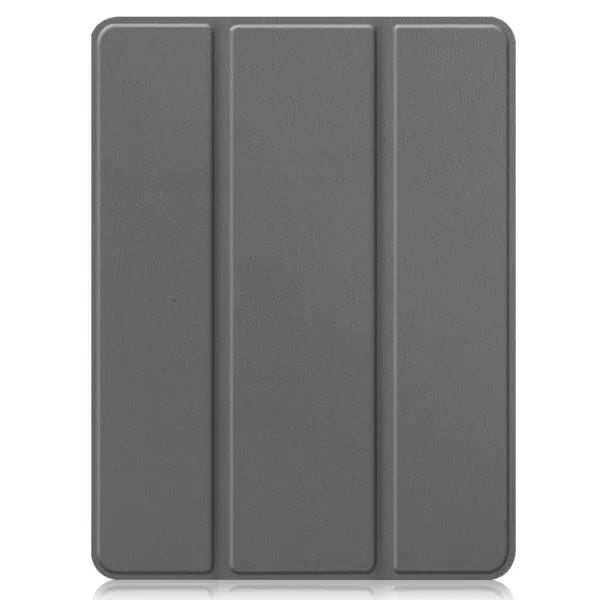 LEATHER Zaklápací obal Apple iPad Pro 12.9 2022 / 2021 šedý