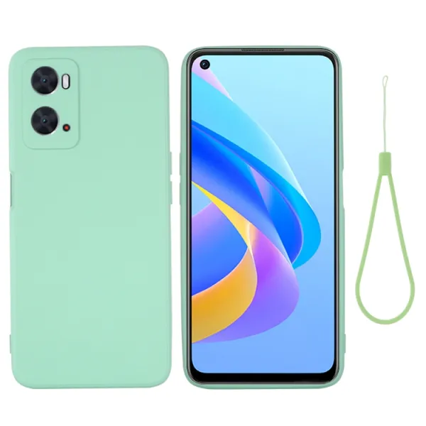 RUBBER Ochranný kryt pre Oppo A96 zelený