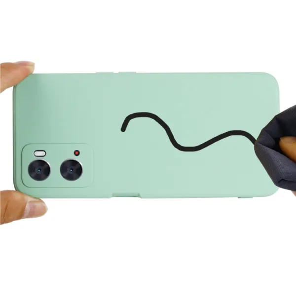 RUBBER Ochranný kryt pre Oppo A96 zelený