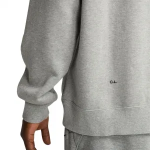 Nike x Nocta Fleece CS Crew Hoodie "Dark Grey Heather" (FN8160-063)
