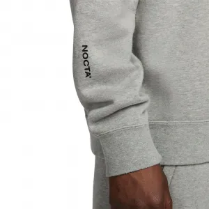 Nike x Nocta Fleece CS Crew Hoodie "Dark Grey Heather" (FN8160-063)