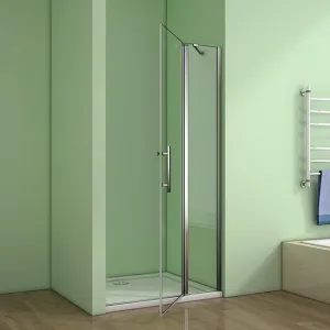 H K - Sprchové dvere MELODY B5 90 jednokrídlové s pevnou stenou 89-92 x 195 cm SE- MELODYB590SET