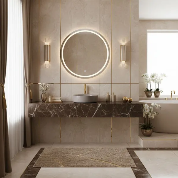 REA - Umývadlo na dosku SAMI Beige Shiny REA-U6382