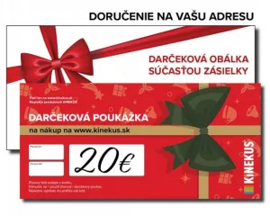 Kinekus Darčeková poukážka 20 €, červená, poštou