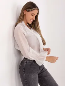 Biela blúzka s volánmi