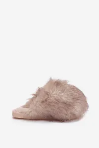Boto Furry dámske papuče béžové