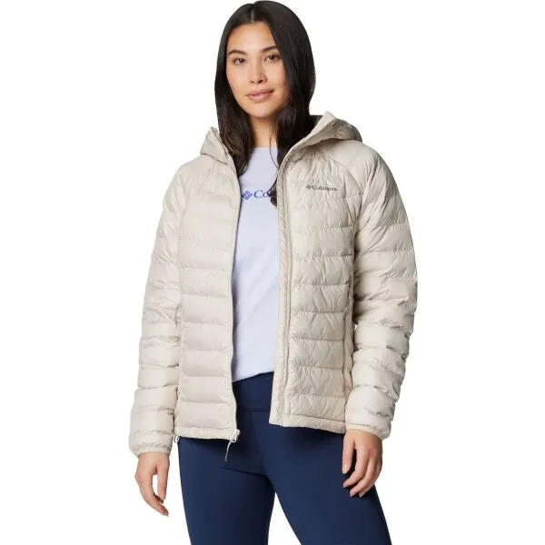 Columbia POWDER LITE HOODED JACKET Dámska bunda, béžová, veľkosť