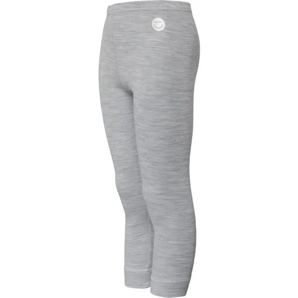 VIKING BY NORWAY SOFT BASELAYER MERINO PANTS Detská termobielizeň, sivá, veľkosť
