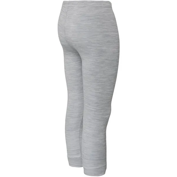 VIKING BY NORWAY SOFT BASELAYER MERINO PANTS Detská termobielizeň, sivá, veľkosť