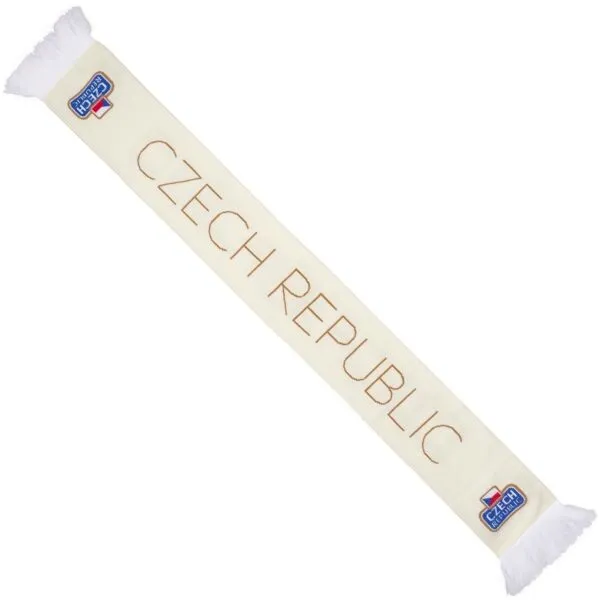 FLLÖS FANLINE SCARF CZECH 10 Zimný šál, biela, veľkosť UNI