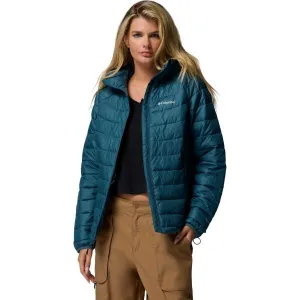 Columbia POWDER LITE HOODED JACKET Dámska bunda, modrá, veľkosť