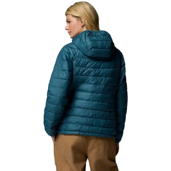 Columbia POWDER LITE HOODED JACKET Dámska bunda, modrá, veľkosť