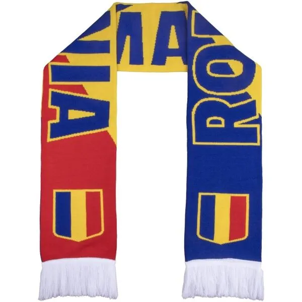 FLLÖS FANLINE SCARF ROMANIA 5 Zimný šál, žltá, veľkosť