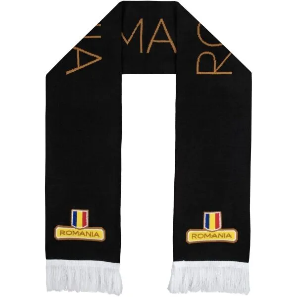 FLLÖS FANLINE SCARF ROMANIA 8 Zimný šál, čierna, veľkosť