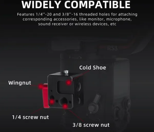 Stablecam DJI RS 3 / DJI RS 3 Pro / RS 3 mini - CNC adaptér 1DJ4084