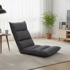Relaxačné kreslo, látka sivá, LOTA NEW