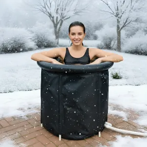 Prenosná ochladzovacia kaďa, čierna, 330 l, OTUZO