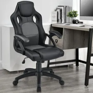 Ergonomická kancelárska stolička, čierna, polohovateľná opie