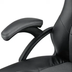 Ergonomická kancelárska stolička, čierna, polohovateľná opie