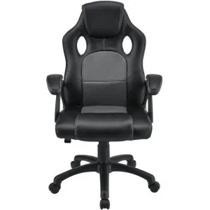 Ergonomická kancelárska stolička, čierna, polohovateľná opie