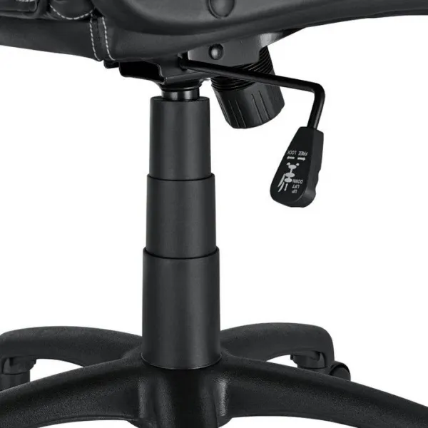Ergonomická kancelárska stolička, čierna, polohovateľná opie