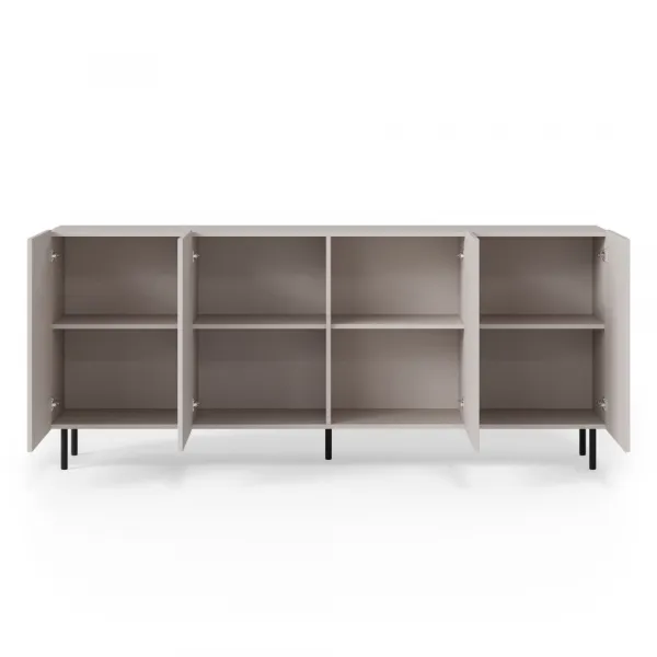 HALMAR Komoda Paxos 180 cm kašmír/černá