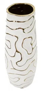 Mauro Ferretti Váza Lia 39 cm biela/zlatá
