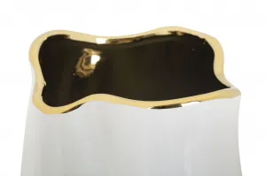 Mauro Ferretti Váza Lux 35 cm zlatá/biela