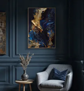 Mauro Ferretti Obraz Andromeda A 60x90 cm modrý/zlatý