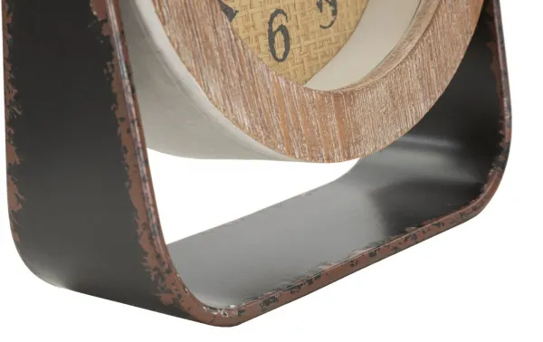 Mauro Ferretti Stolné hodiny Okrúhle 24 cm hnedé