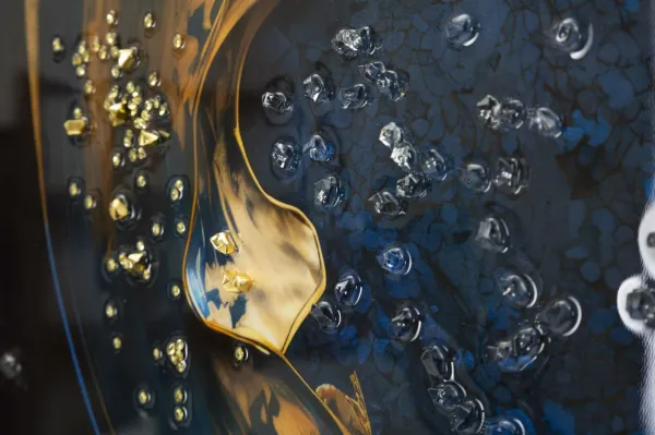 Mauro Ferretti Obraz Andromeda B 60x90 cm modrý/zlatý