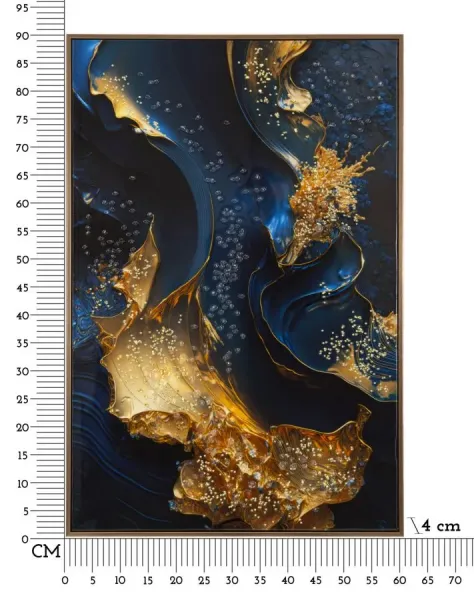 Mauro Ferretti Obraz Andromeda B 60x90 cm modrý/zlatý