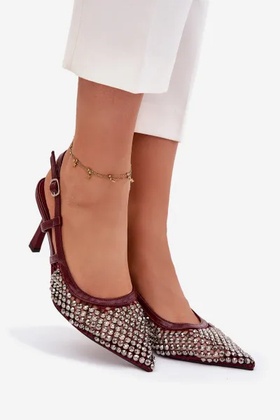 Dámske lodičky s klipmi Bordeaux Selinna