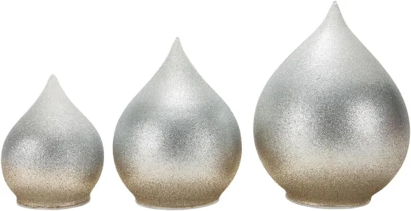 Weltbild LED Skleněné dekorace Glitter, sada 3 ks