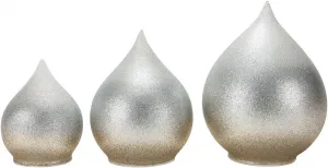 Weltbild LED Skleněné dekorace Glitter, sada 3 ks