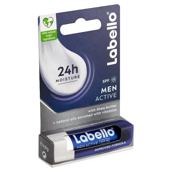 Labello Active Care balzam na pery pre mužov 4.8 g