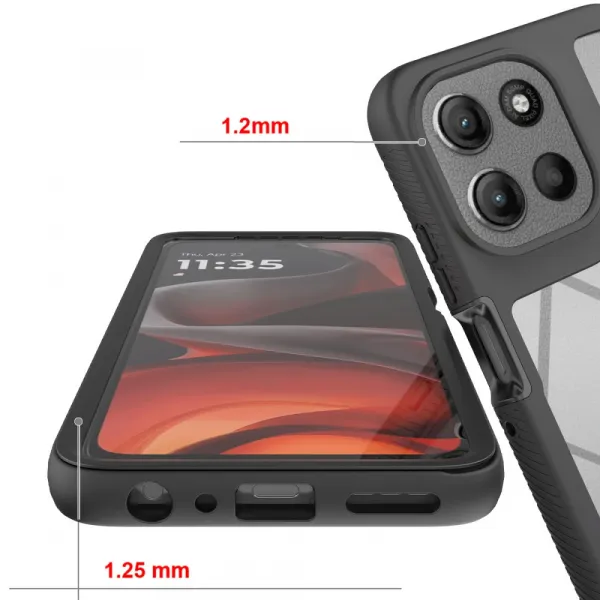 Tech-Protect Defense kryt na Motorola Moto G56 5G, čierny