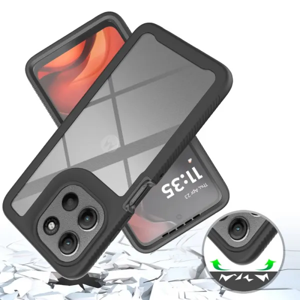 Tech-Protect Defense kryt na Motorola Moto G56 5G, čierny